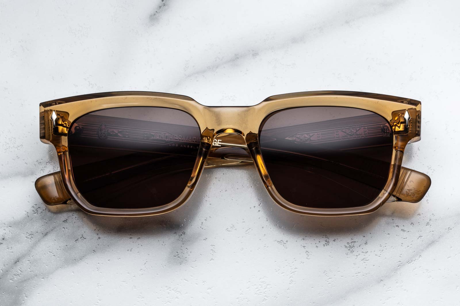 Jacques marie mage plaza ocre sunglasses