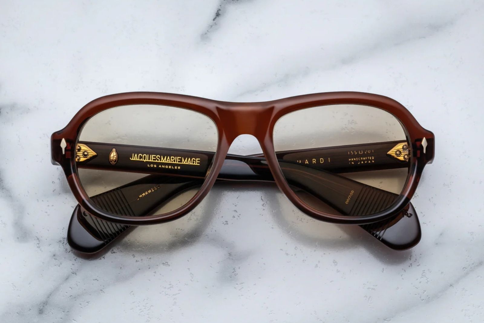 Jacques Marie Mage Richard Sunglasses in Teak