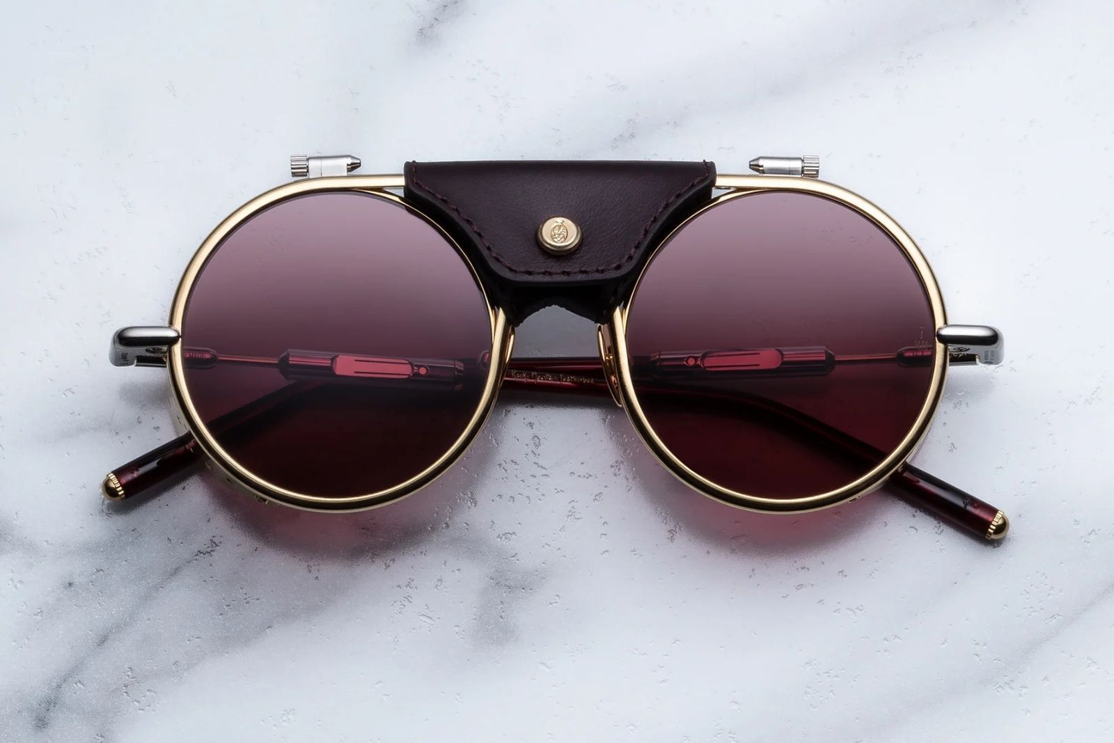 Jacques Marie Mage x RMFC - Glacier - Gold Sunglasses