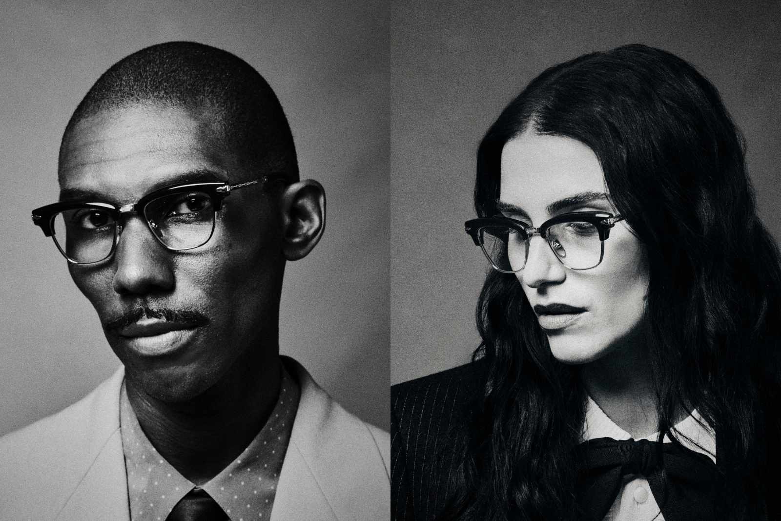 Jacques Marie Mage Sartre Eyeglasses - on Model