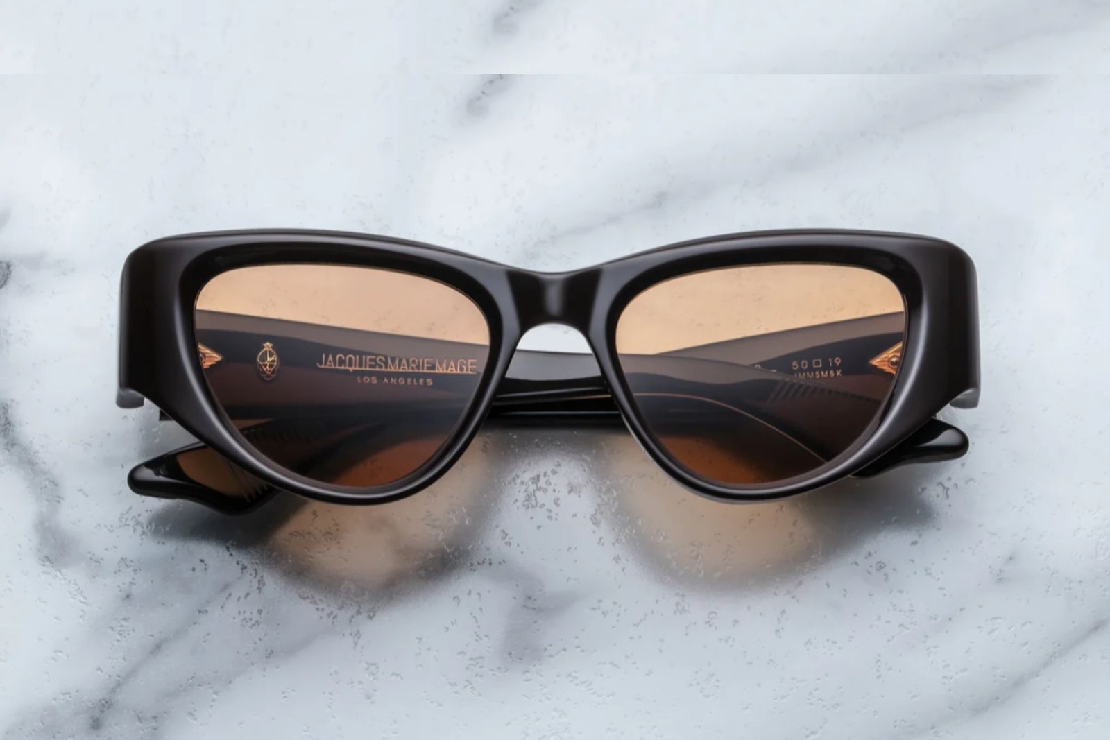 Jacques Marie Mage Seymour in Walnut Sunglasses