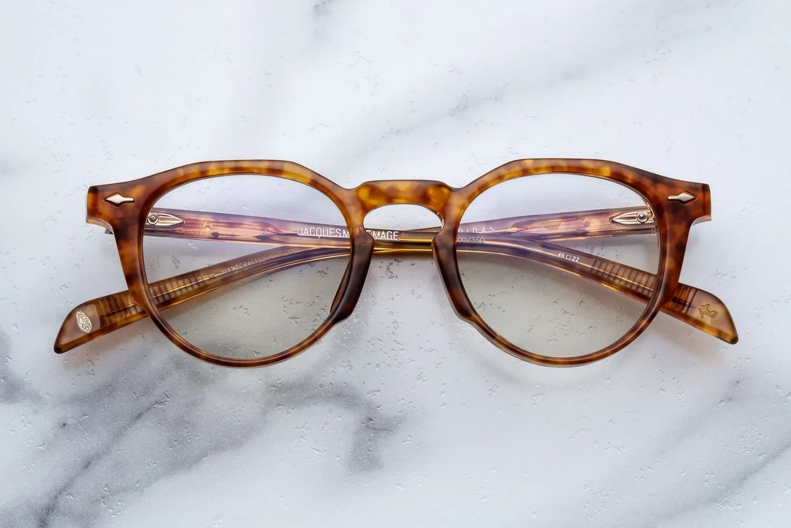 Jacques Marie Mage Sheridan Eyeglasses - Camel
