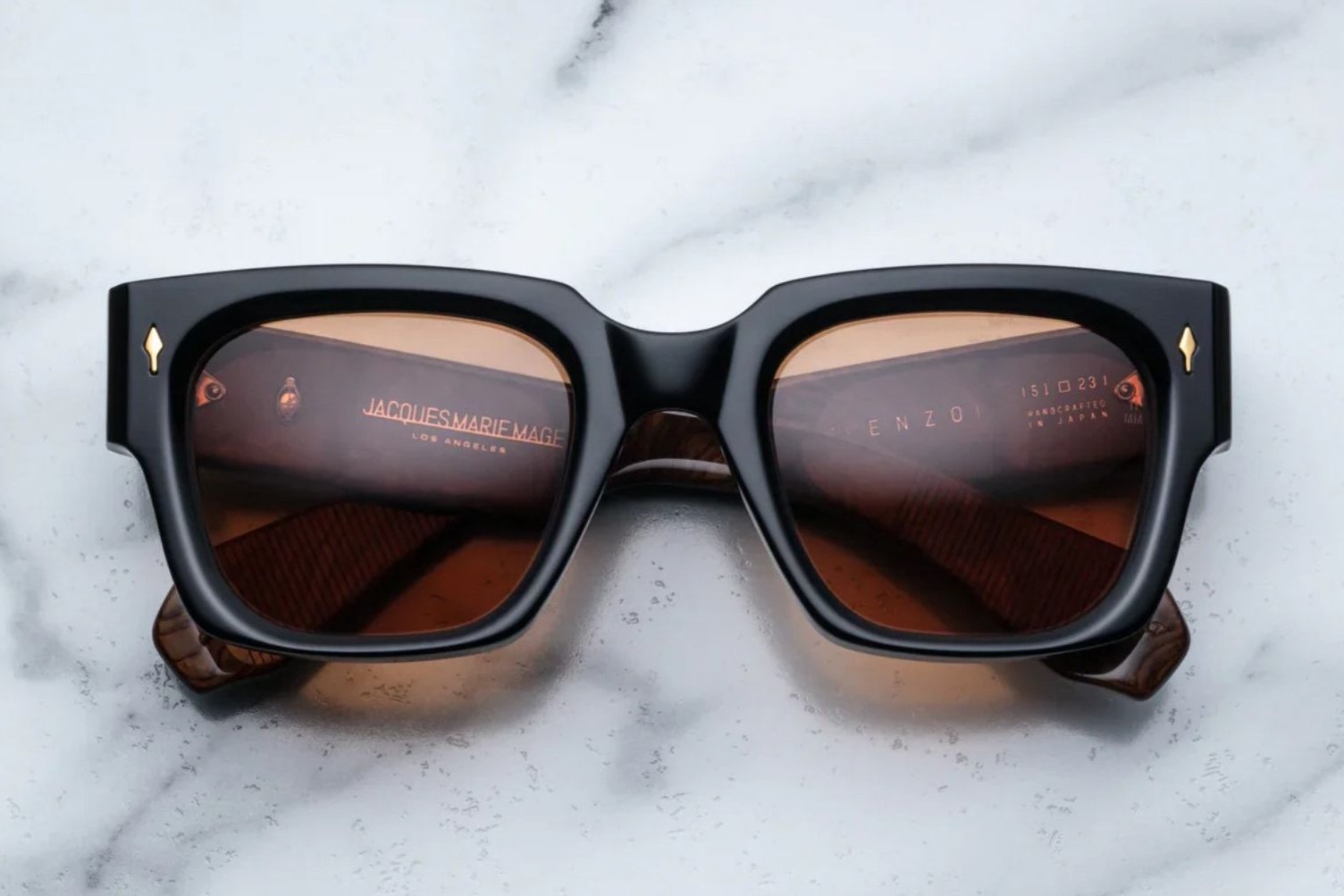 Jacques Marie Mage The Enzo Noir X Sunglasses