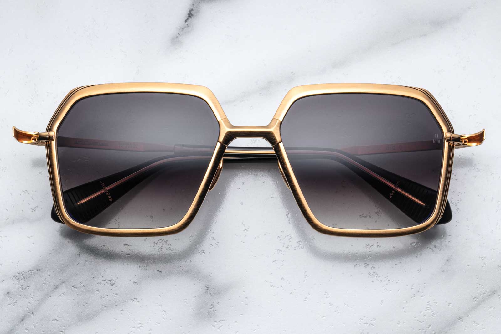 Jacques marie mage ugo gold sunglasses