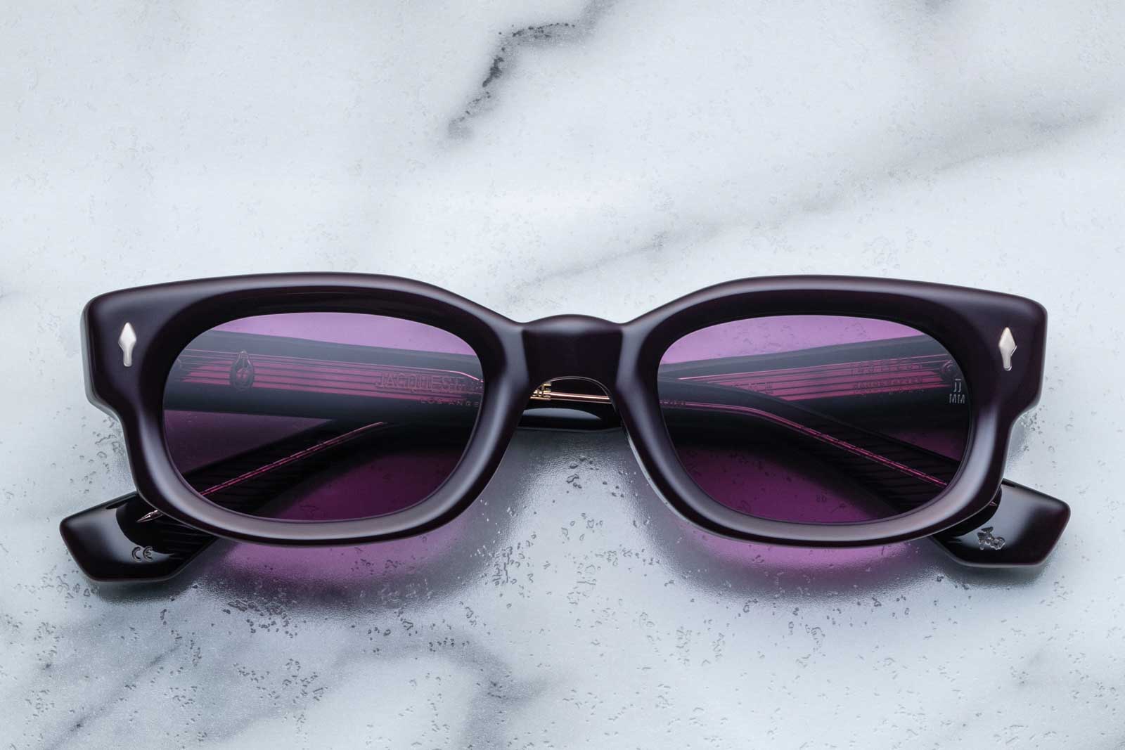 Jacques Marie Mage Whiskeyclone Aubergine Sunglasses