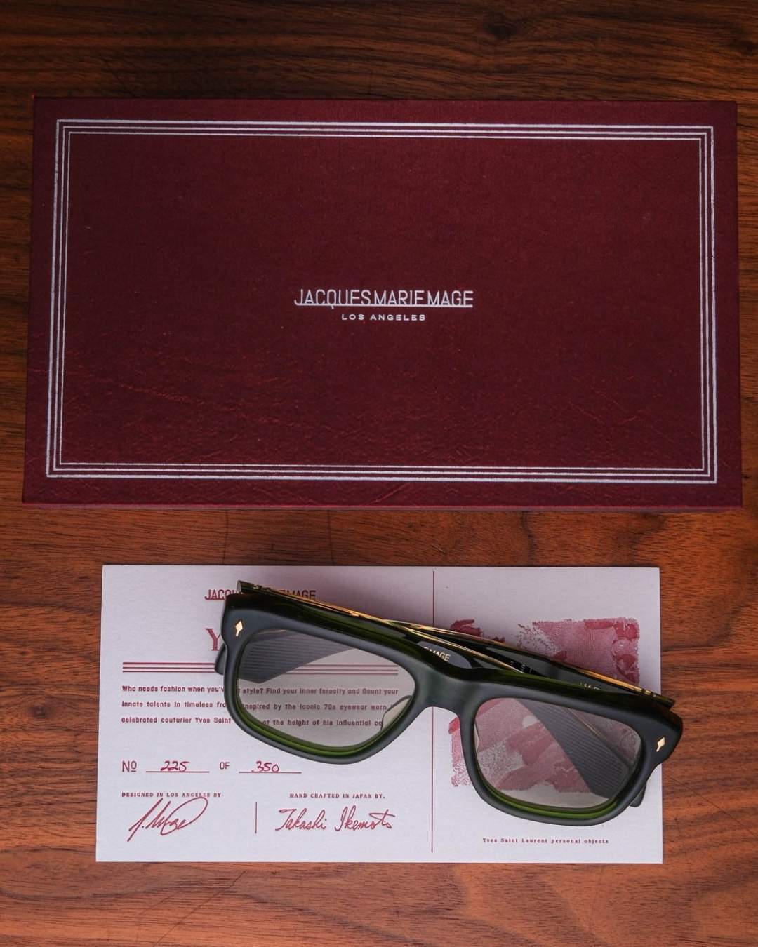 Jacques Marie Mage Yves Sunglasses in Rover Packaging The Vault