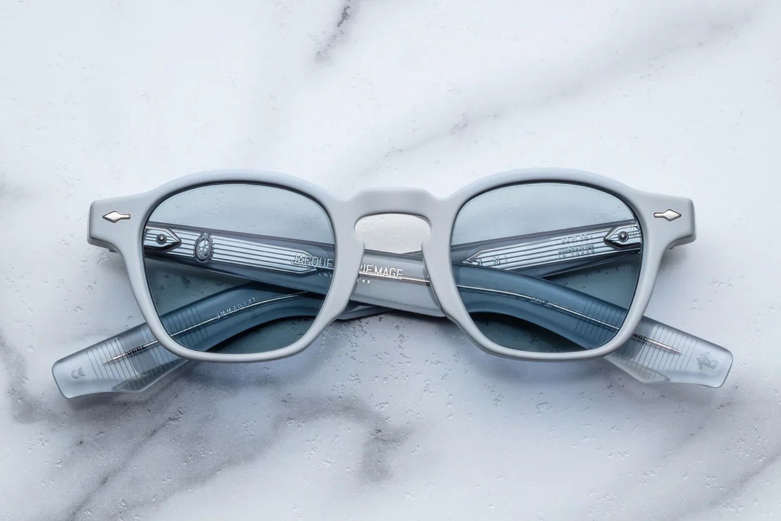 Jacques Marie Mage Zephirin - Sky Suede Sunglasses