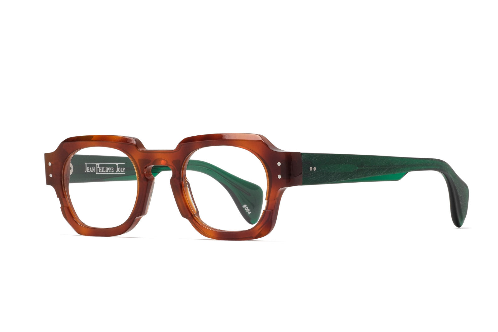 Jean philippe joly boxeur 378 honey havana dark green eyeglasses