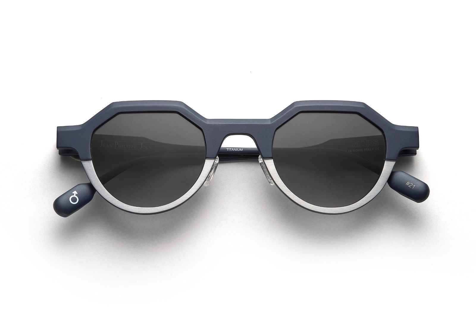 Jean Philippe Joly Mars Titanium - C4 Navy - Silver Sunglasses