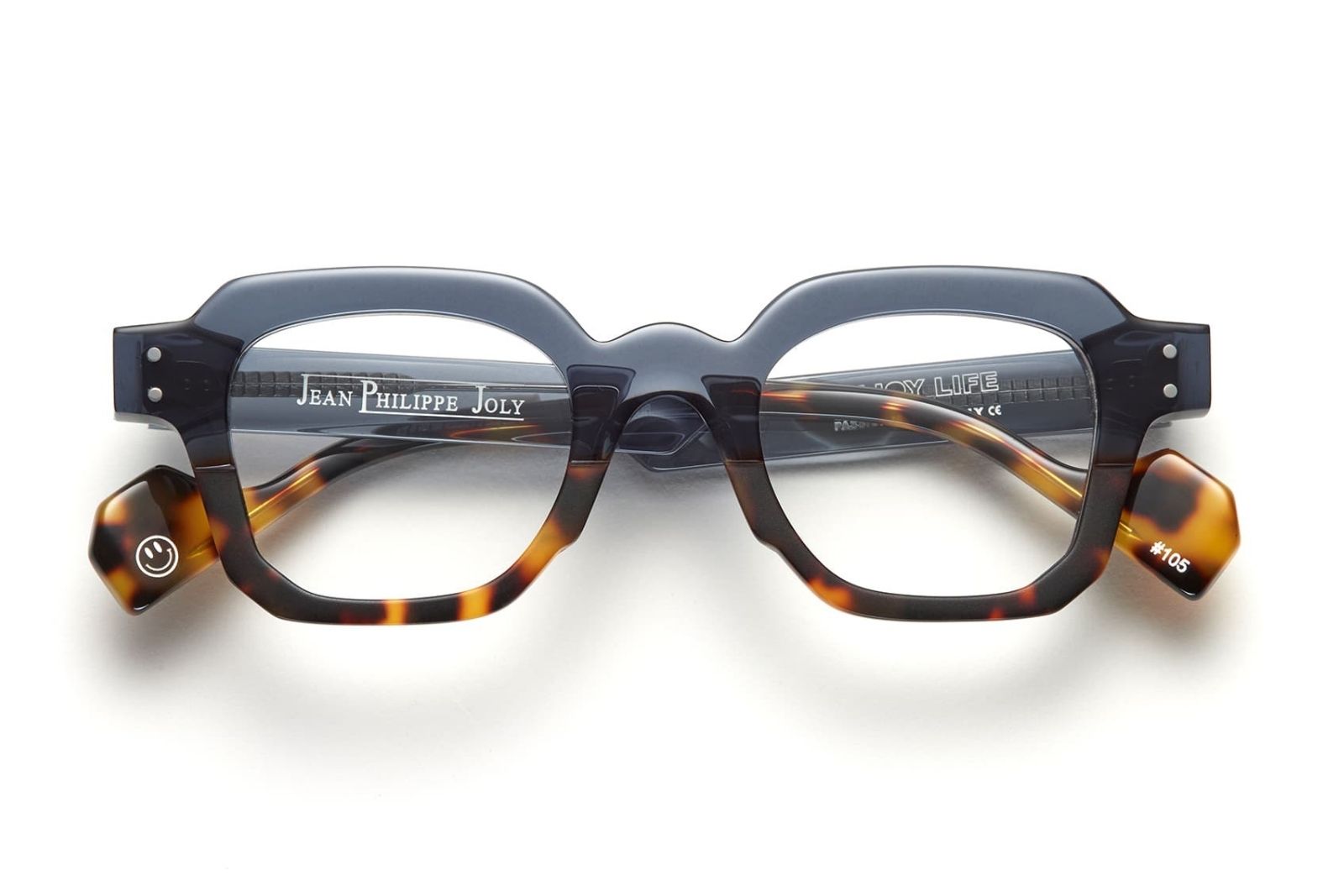 Jean Phillipe Joly Enjoy Life Eyeglasses - 158 | Blue Petrol Havana 