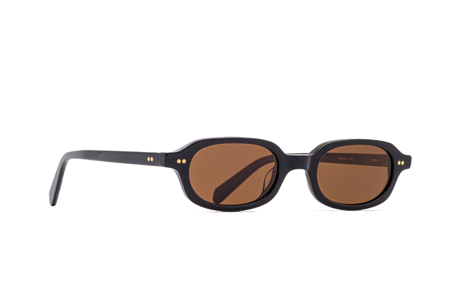 Johann Wolff Alma - Black | Polarized Brown Lenses Sunglasses