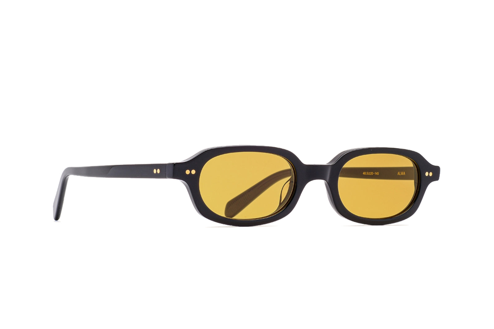 Johann Wolff Alma Light - Black Burnt Yellow |CR-39 Lenses Sunglasses