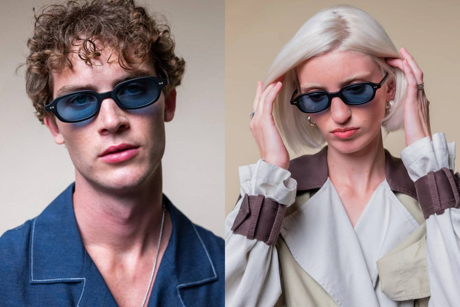 Johann Wolff | Alma Light Sunglasses in Matte Black Jade