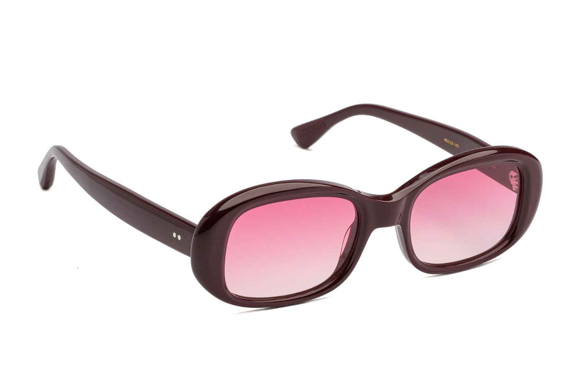 Johann Wolff Bertha Light - Burgundy Ruby Rose Sunglasses
