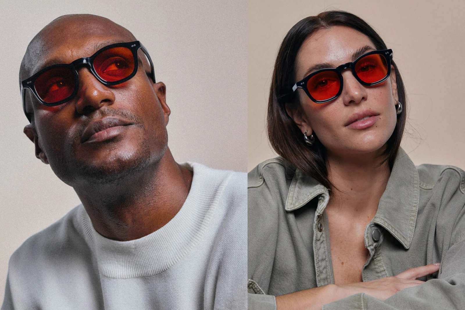 Johann Wolff | Carousel in Black Electric Orange Sunglasses