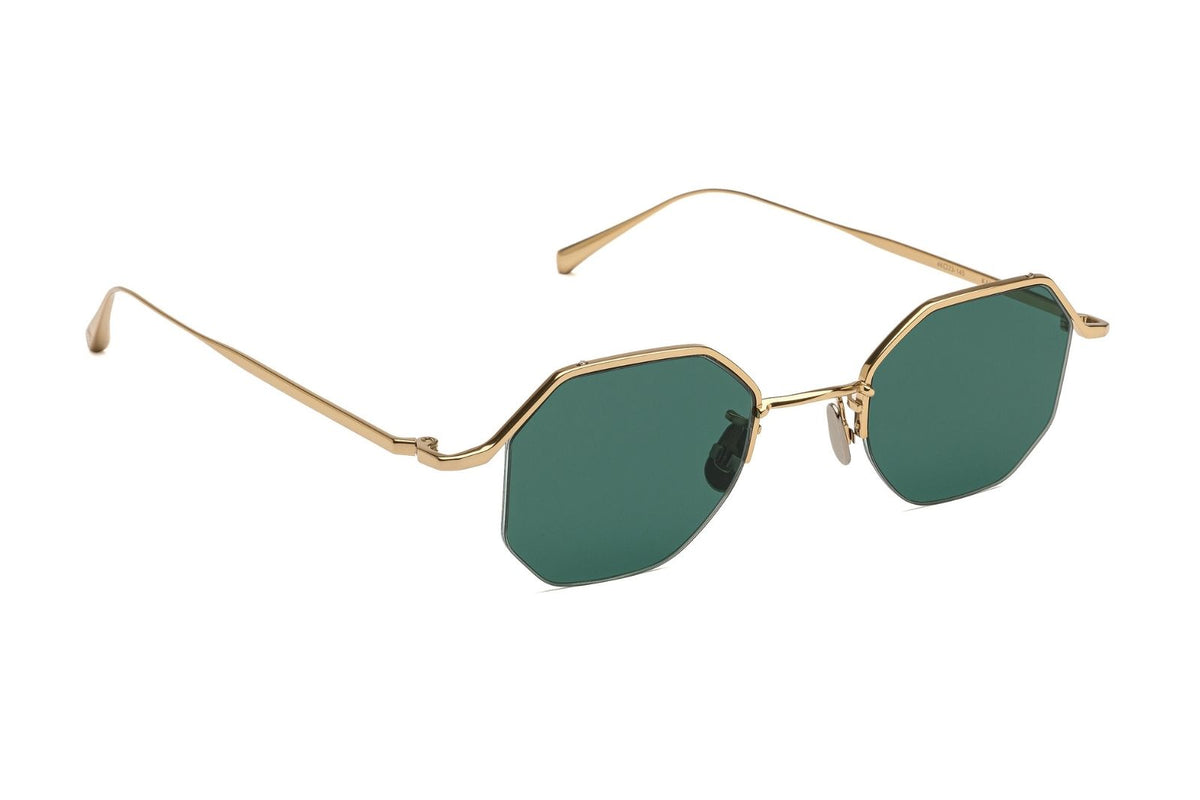 Johann Wolff Kaliber Light - Gold Teal Sunglasses
