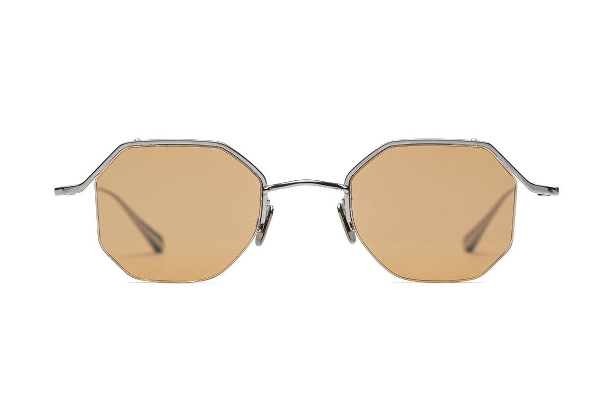 Johann Wolff Kaliber Light - White Gold Burnt Yellow Sunglasses