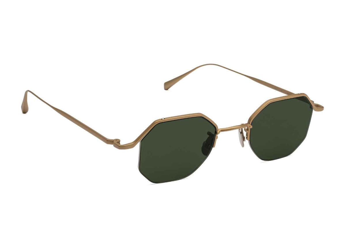 Johann Wolff Kaliber - Matte Gold Sunglasses