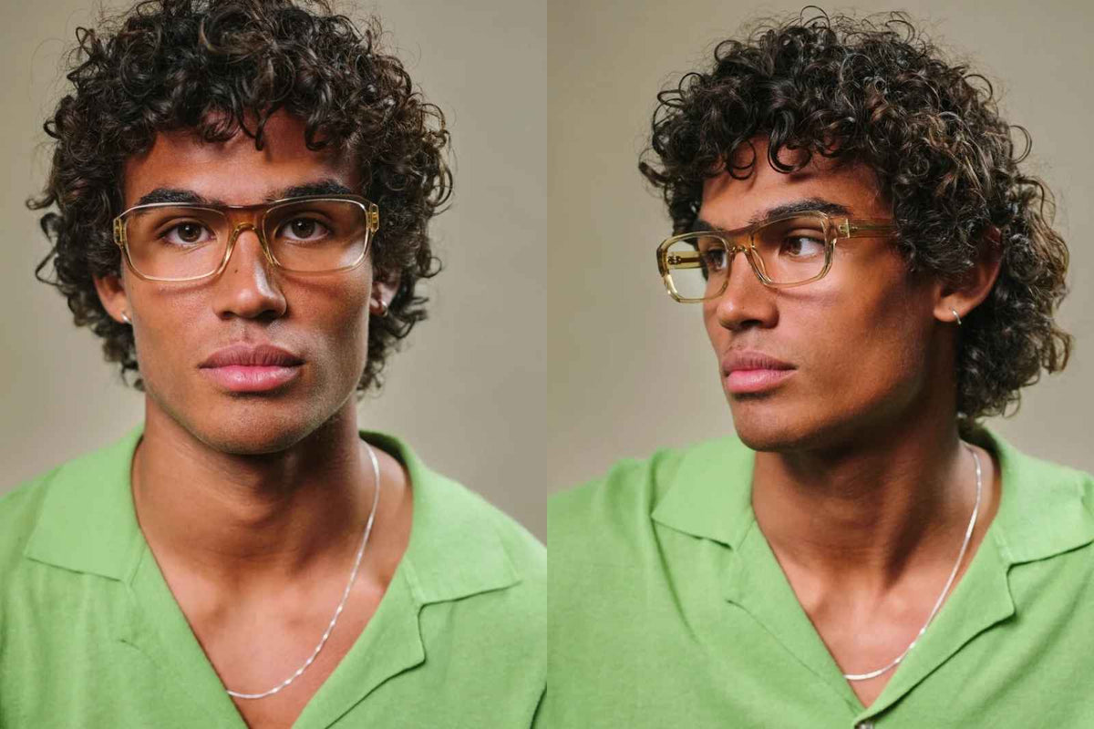 Johann Wolff Karl Eyeglasses - Desert on Model