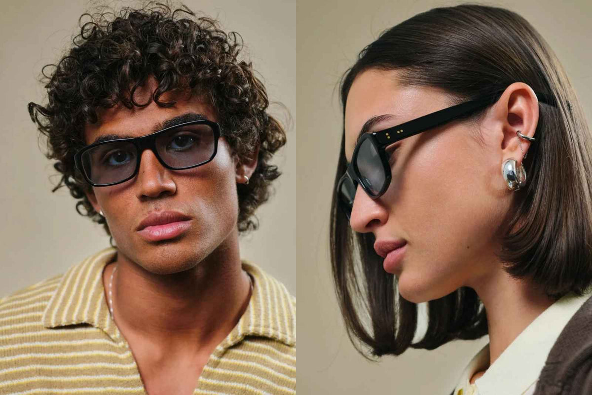Johann Wolff Karl Light - Black Piscine Sunglasses on Model