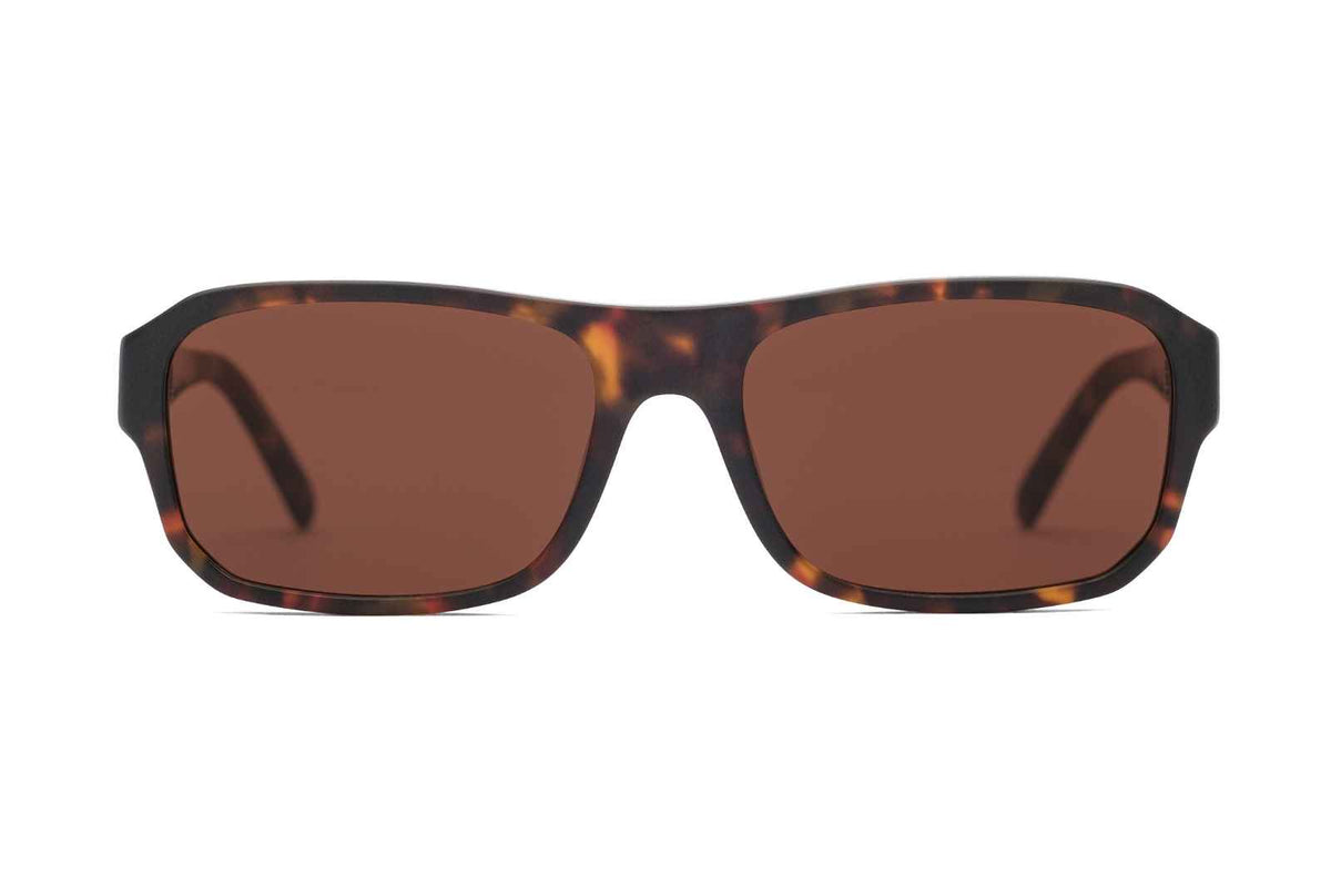 Johann Wolff Karl Light - Matte Havana Burgundy Sunglasses