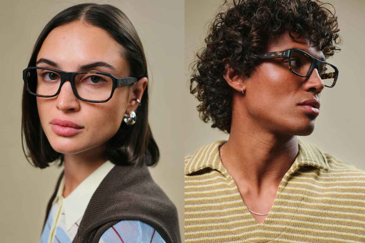 Johann Wolff Karl Eyeglasses - Matte Havana on Model