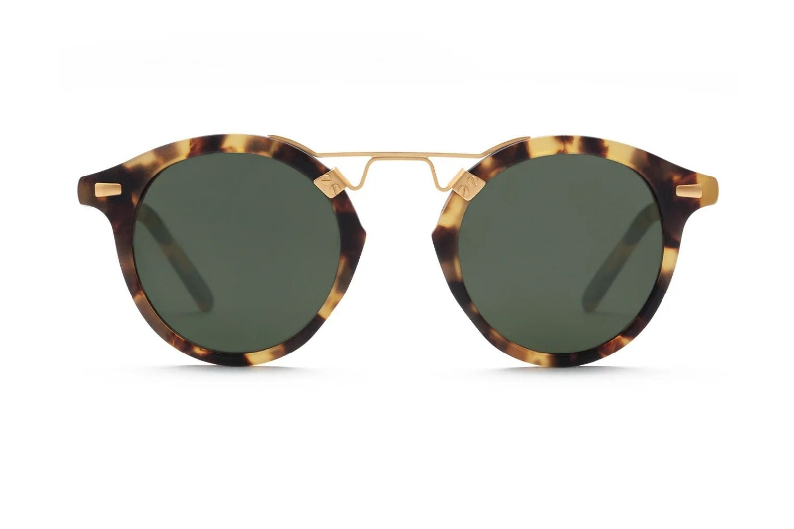 Krewe St. Louis - Matte Tokyo Tortoise 24k Sunglasses