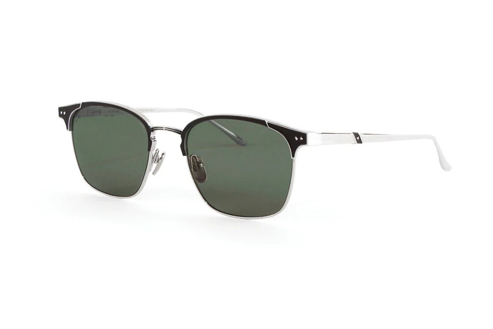 Leisure Society Eden Roc - Silver Black - 12k Silver Sunglasses