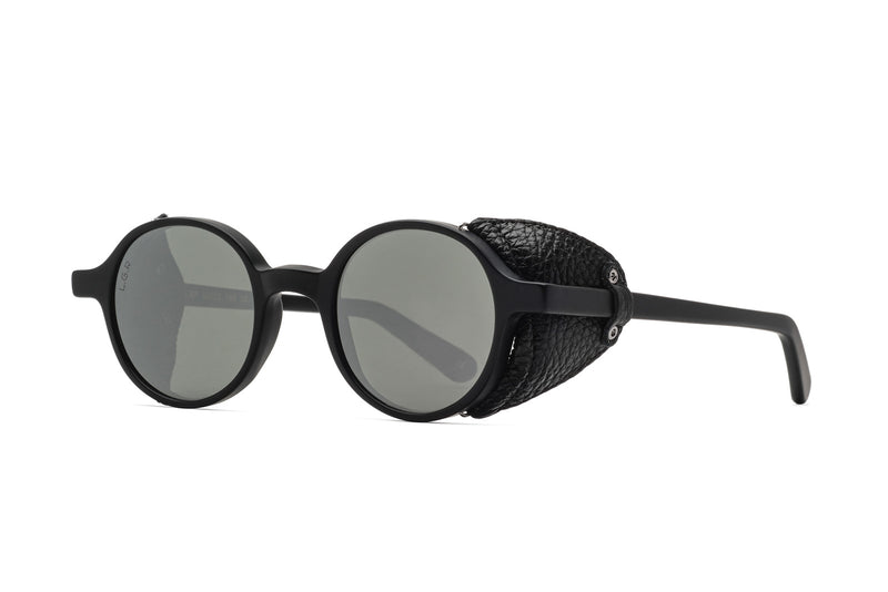 LGR Reunion Flap matte black sunglasses