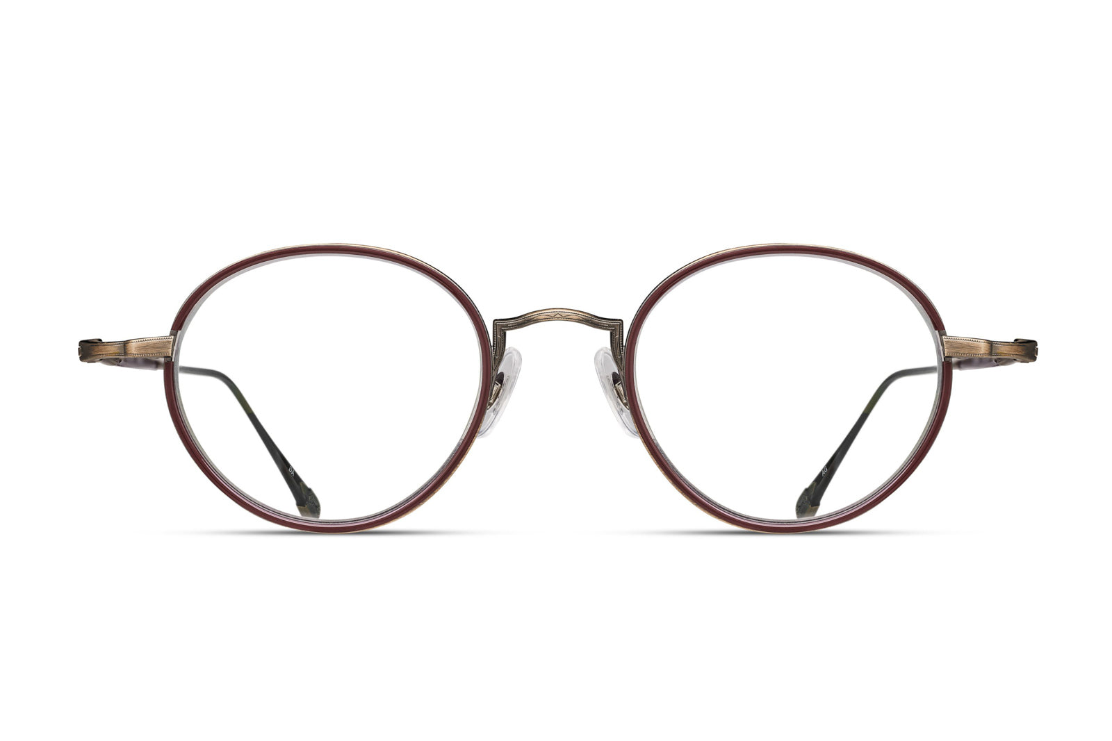 Matsuda 10189h Antique Gold Brown eyeglasses