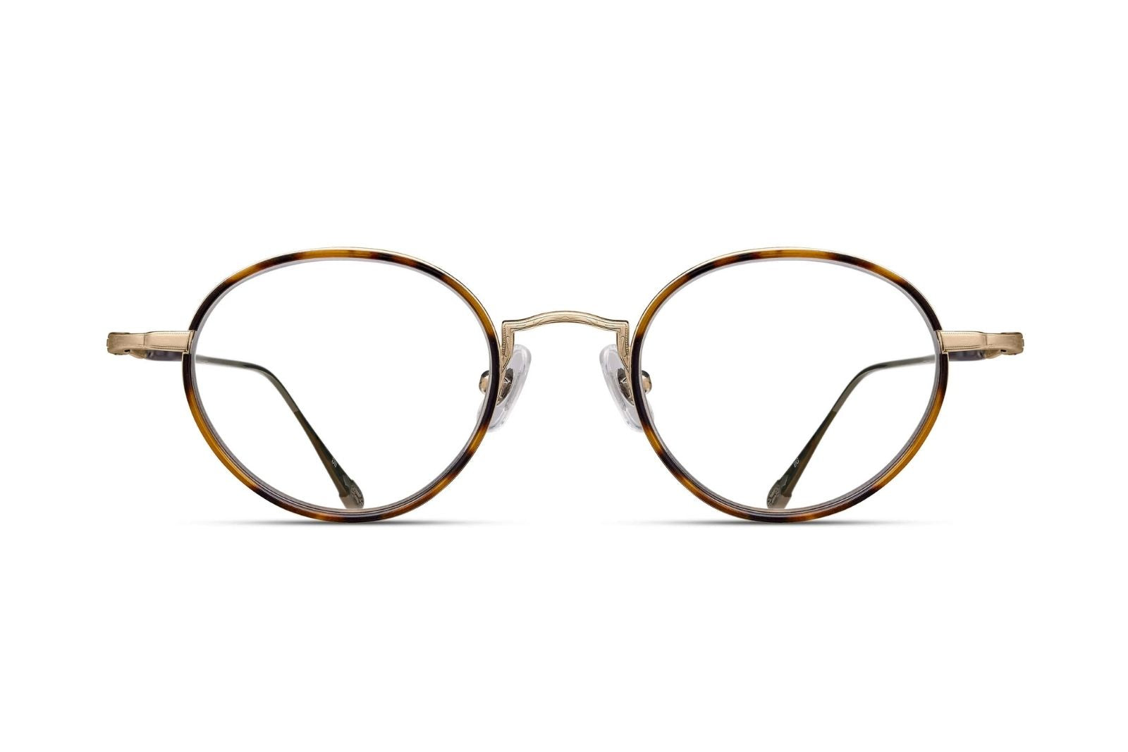 Matsuda 10189H-i Eyeglasses - Brushed Gold - Demi Tortoise