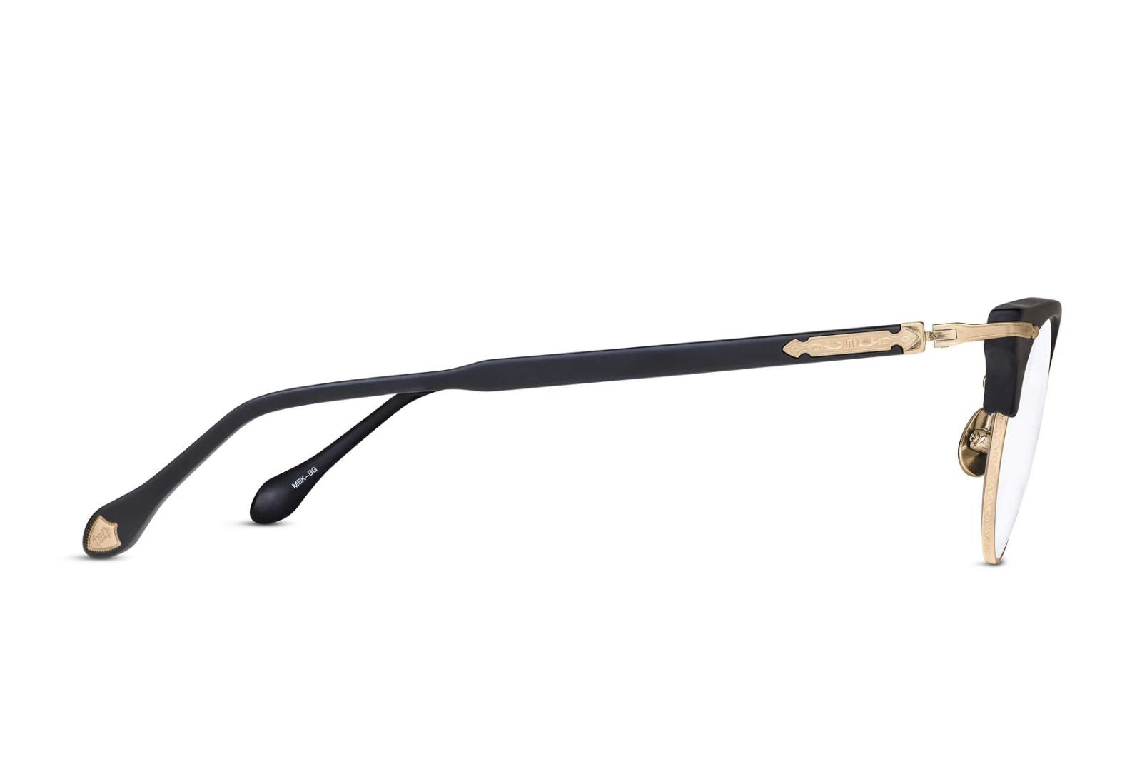 Matsuda M2061 - Matte Black - Brushed Gold Eyeglasses