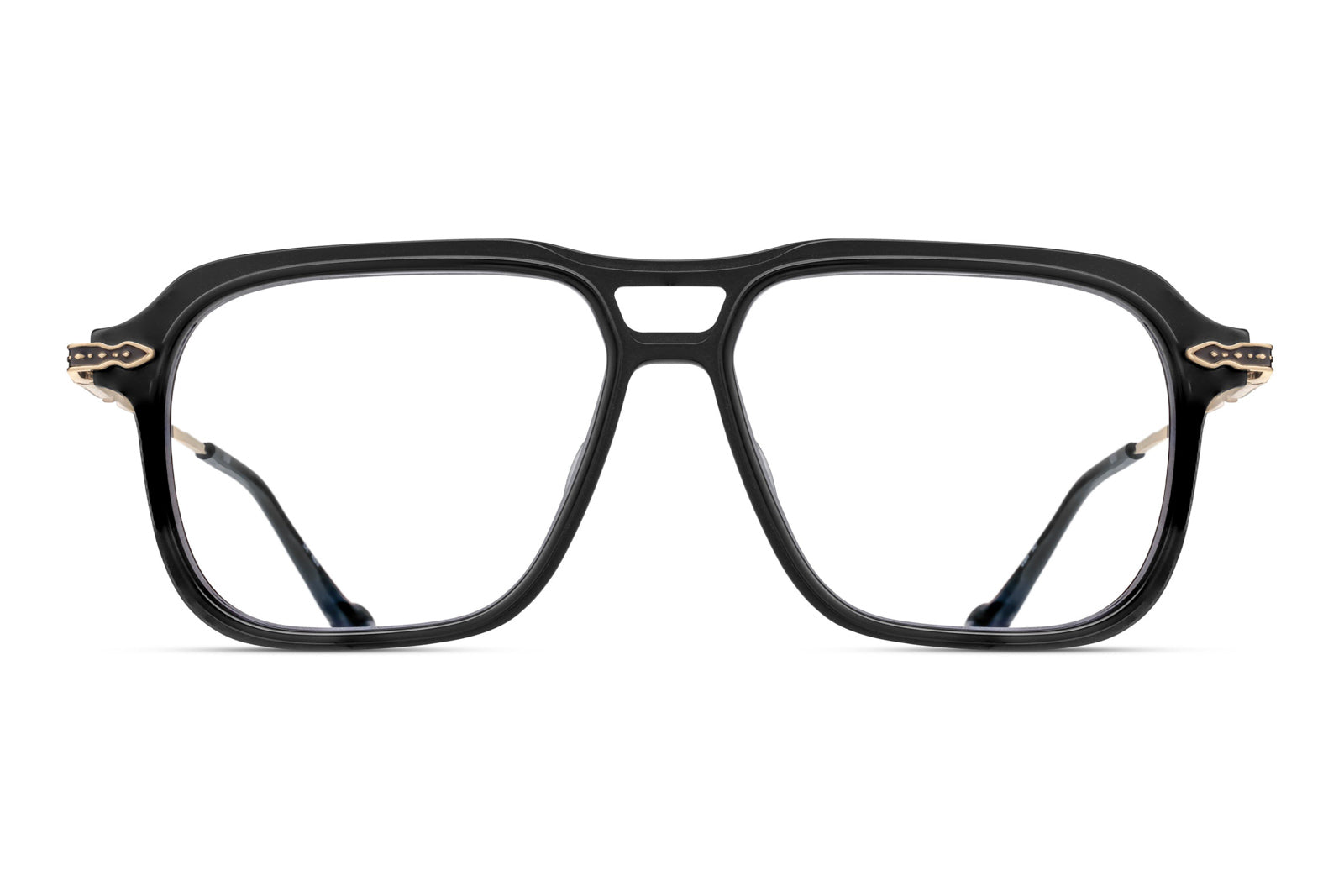 matsuda m2062 matte black brushed gold eyeglasses