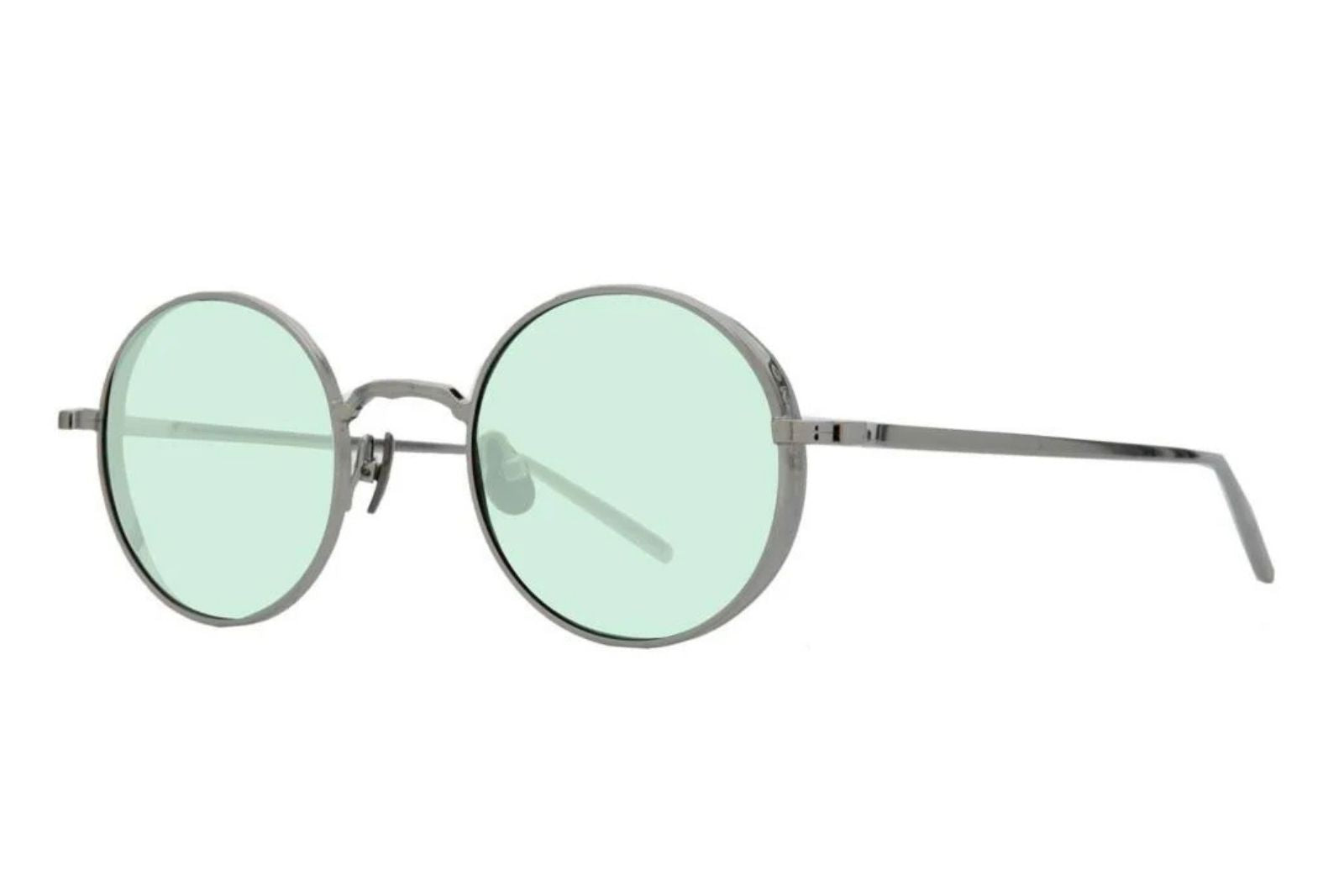 Matsuda M3087 - Palladium White - Green Sunglasses