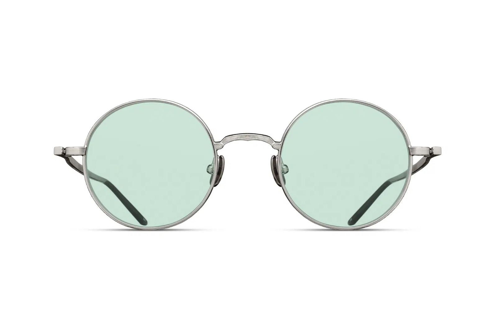 Matsuda M3087 - Palladium White - Green Sunglasses