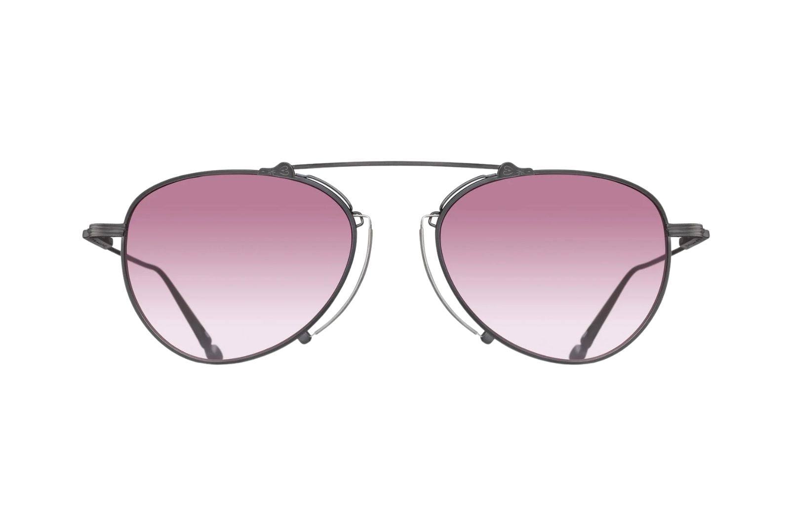 Matsuda M3130 Matte Black Pink Gradient Sunglasses