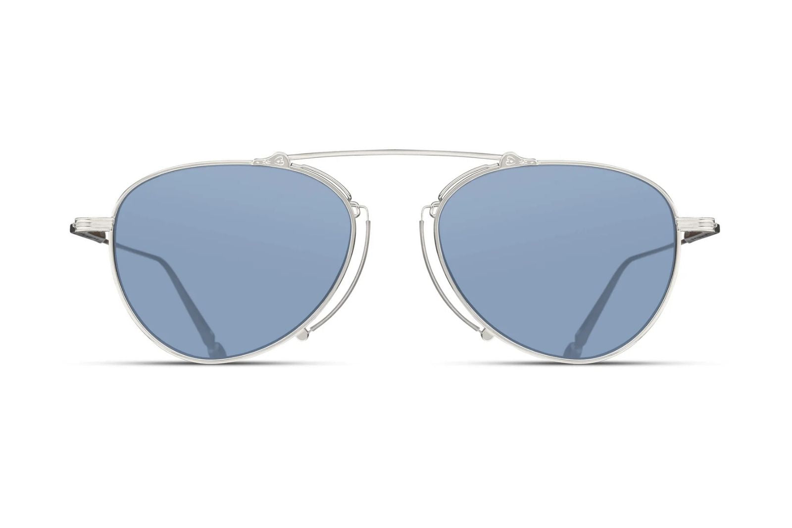 Matsuda M3130 - Palladium White - Cobalt Blue Sunglasses