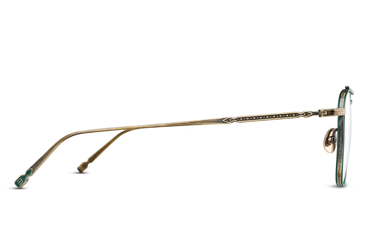 Matsuda M3157 Eyeglasses - Antique Gold | Bottle Green