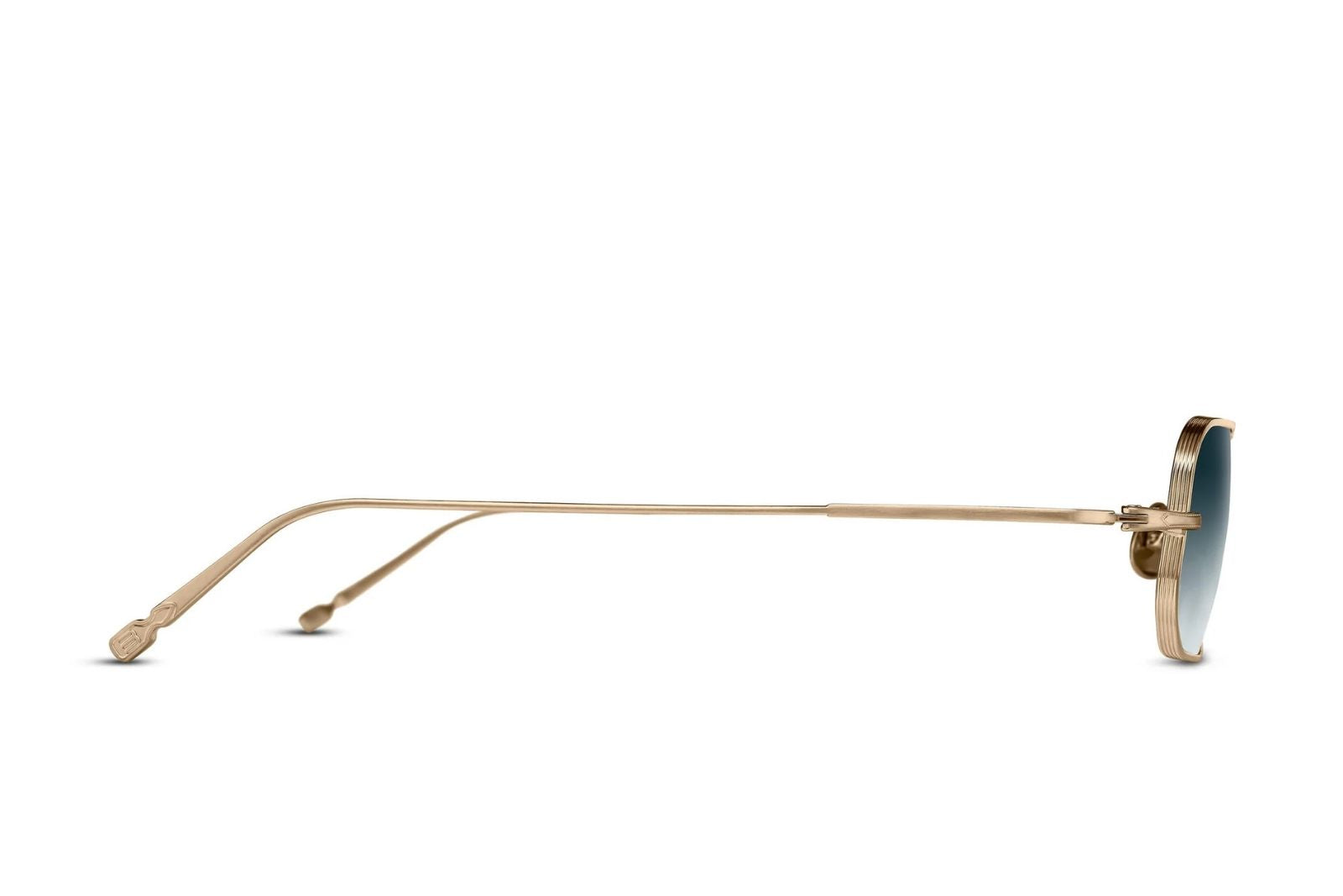 Matsuda M3163 - Brushed Gold - Blue Gradient Sunglasses