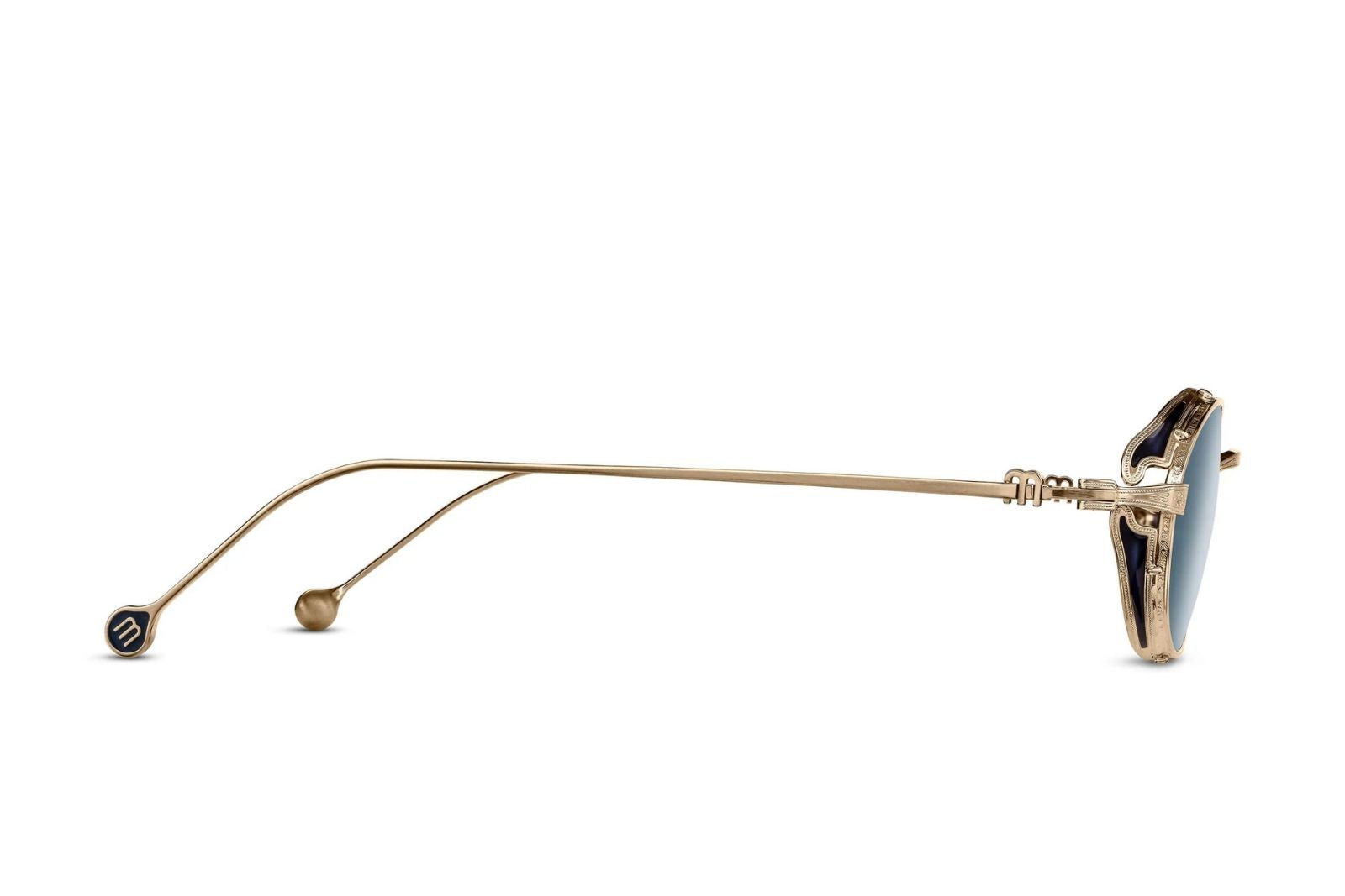 Matsuda M3169 - Brushed Gold - Blue Grey Sunglasses