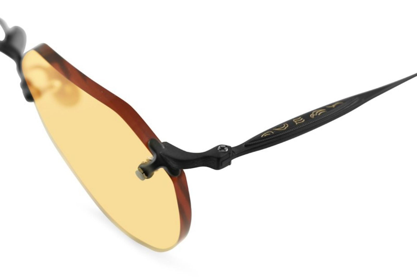 Matsuda M5003 Matte Black Cafe Orange Sunglasses