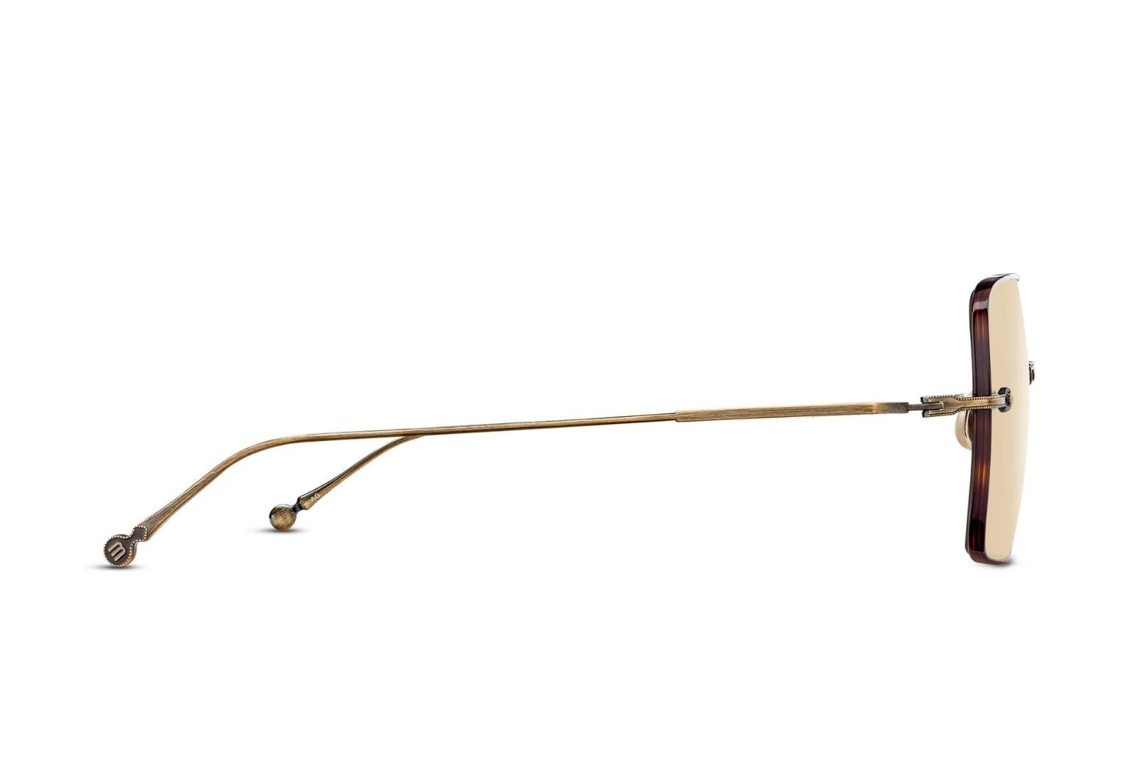 Matsuda M5005 - Antique Gold - Café Brown Sunglasses