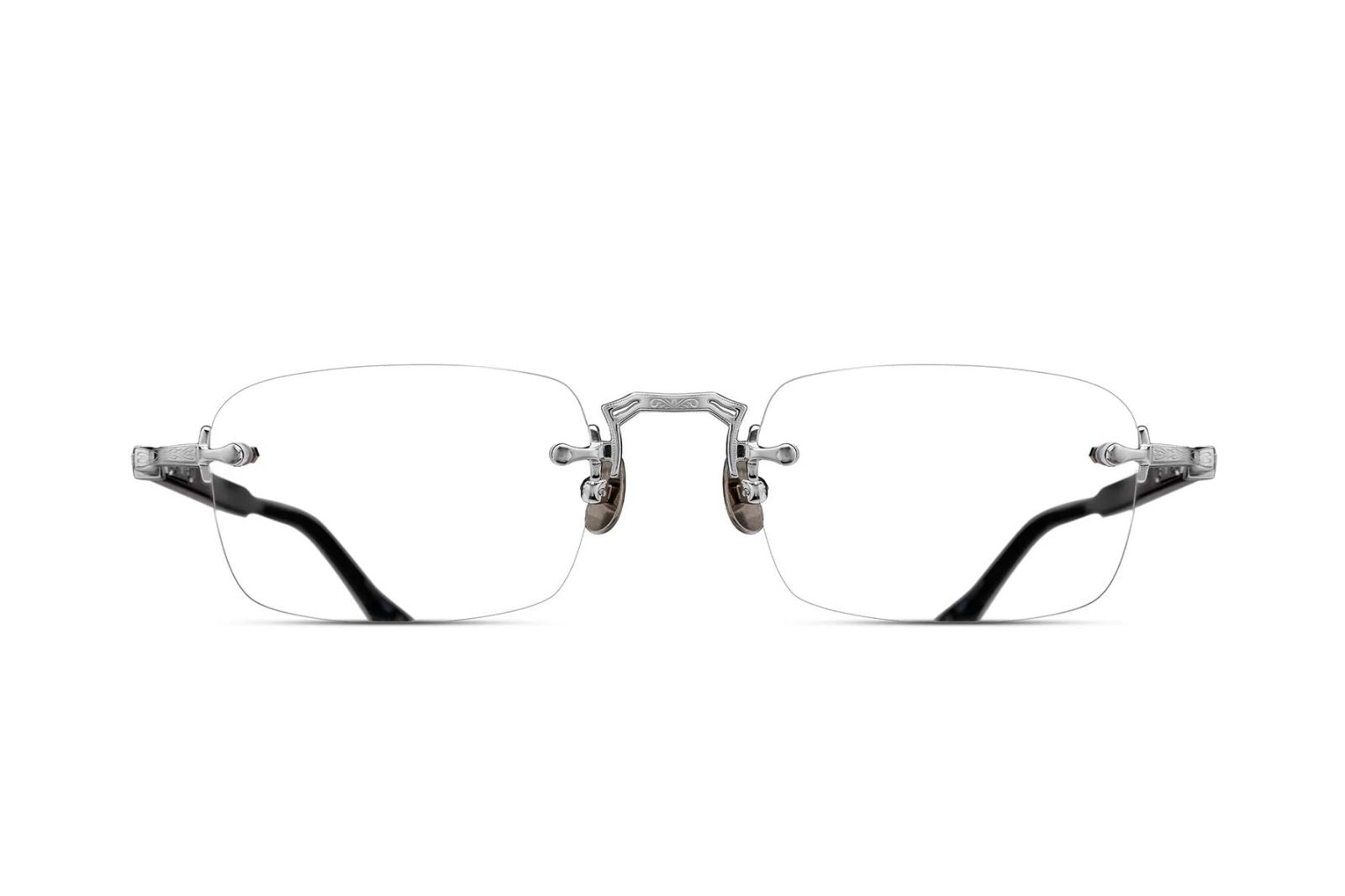 Shop Matsuda | M5009 Eyeglasses in Brushed Silver - twelvesixtynine