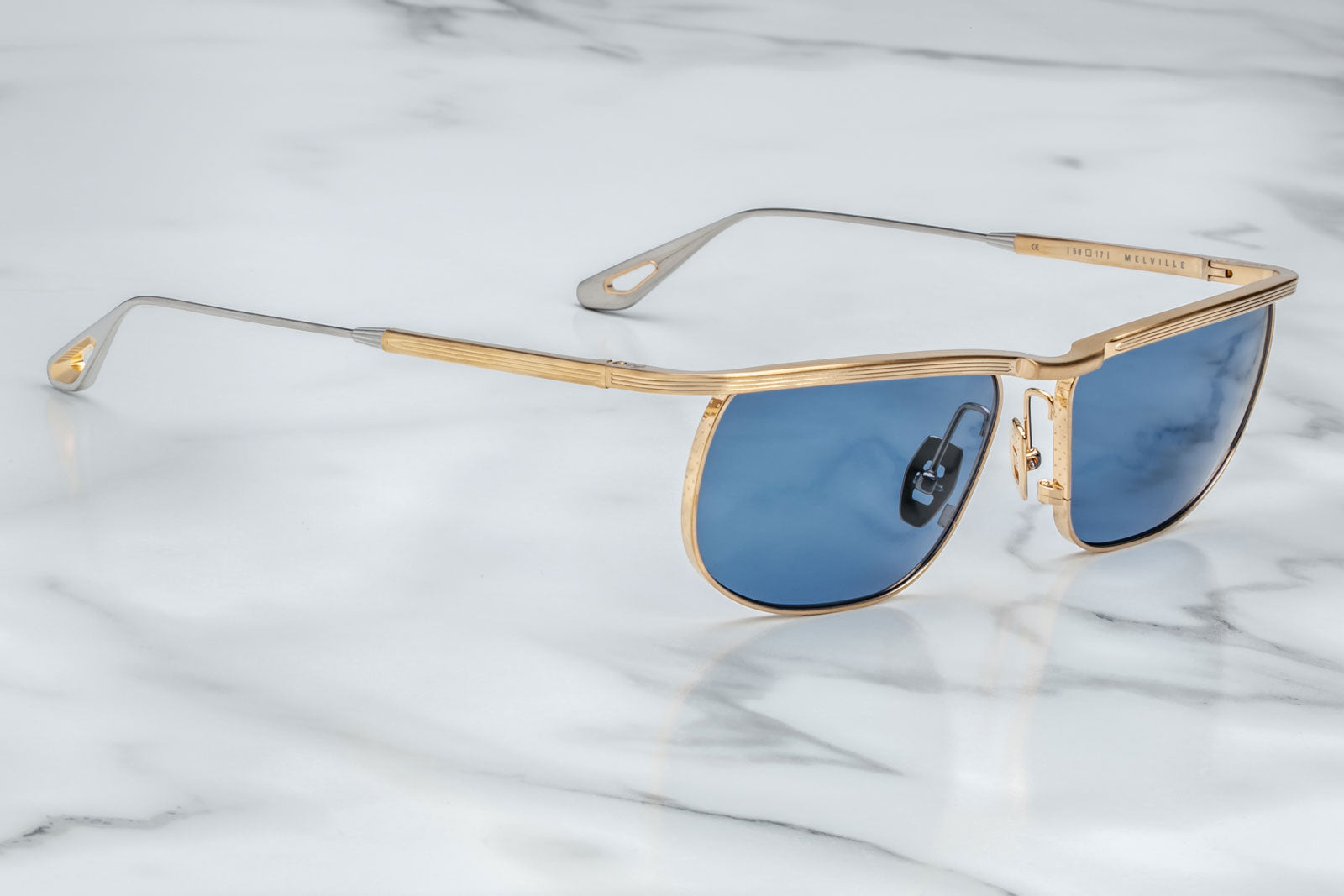 Jacques Marie Mage Melville Gold Sunglasses