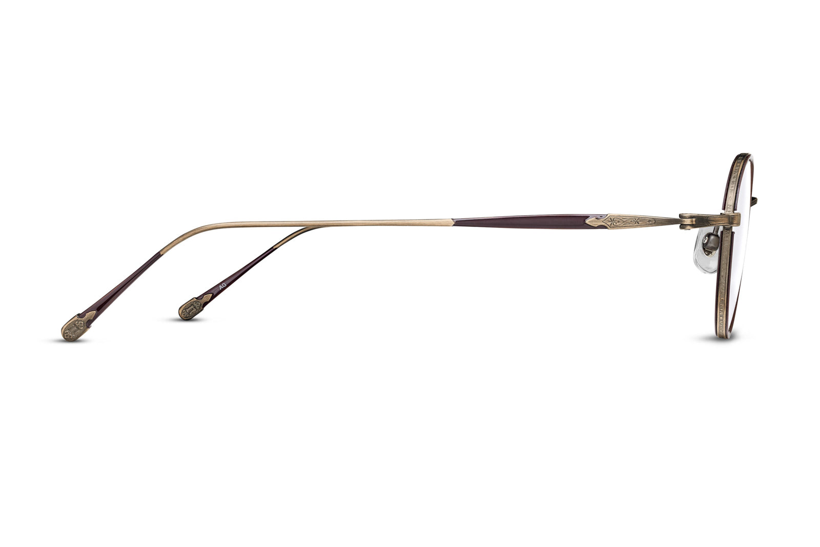 Matsuda 10189h Antique Gold Brown eyeglasses