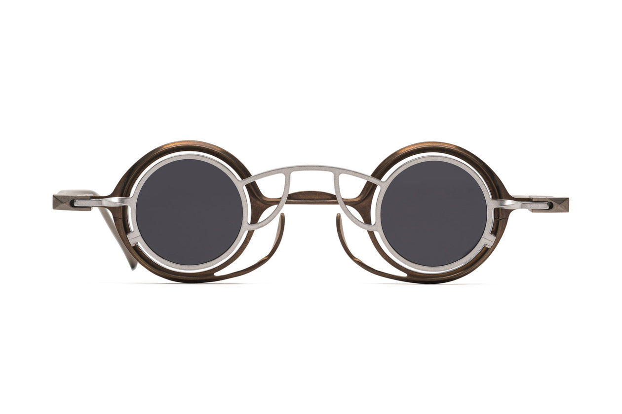 Magnetic Round Holder Clip Reader Sunglass Eyeglass- Silver