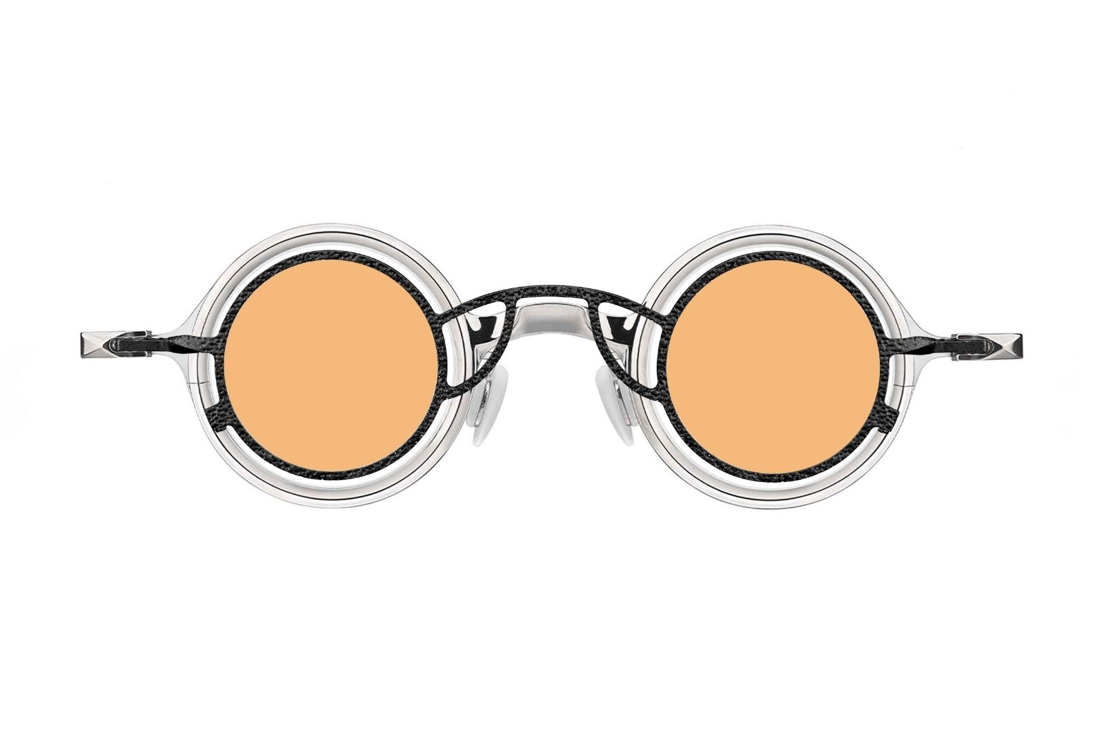 Rigards RG1911TI - Polished x Black Clip Sunglasses