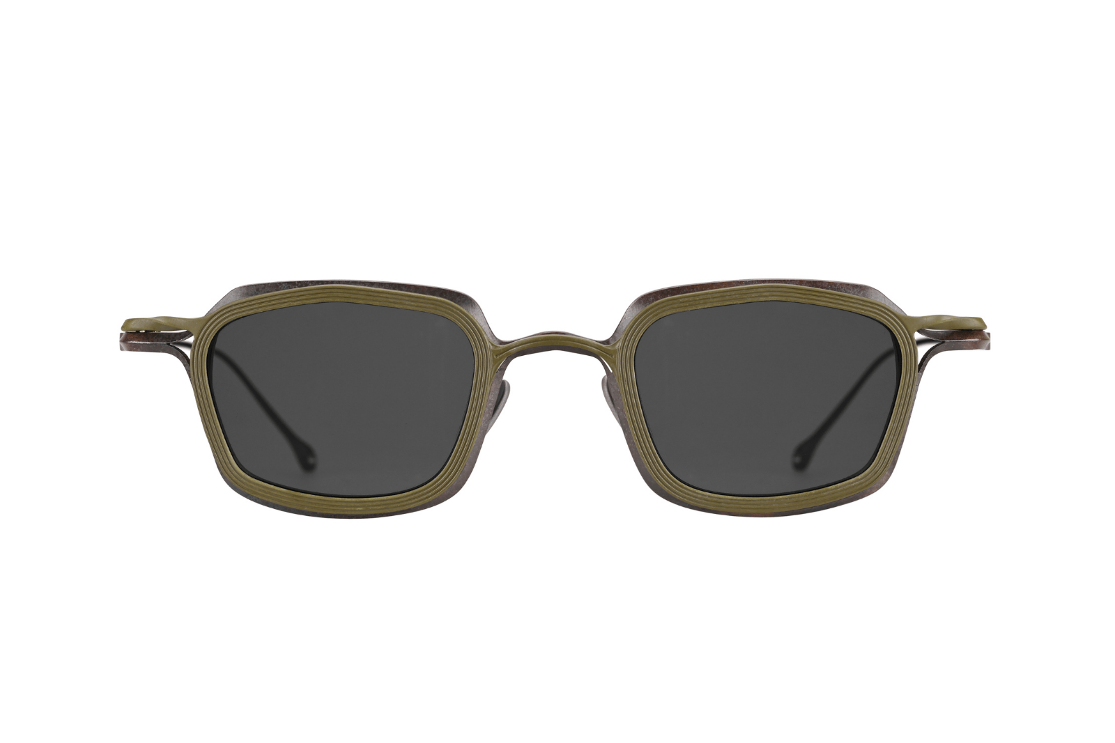 Rigards RG2004TVA - Antique Bronze x Olive Clip Sunglasses