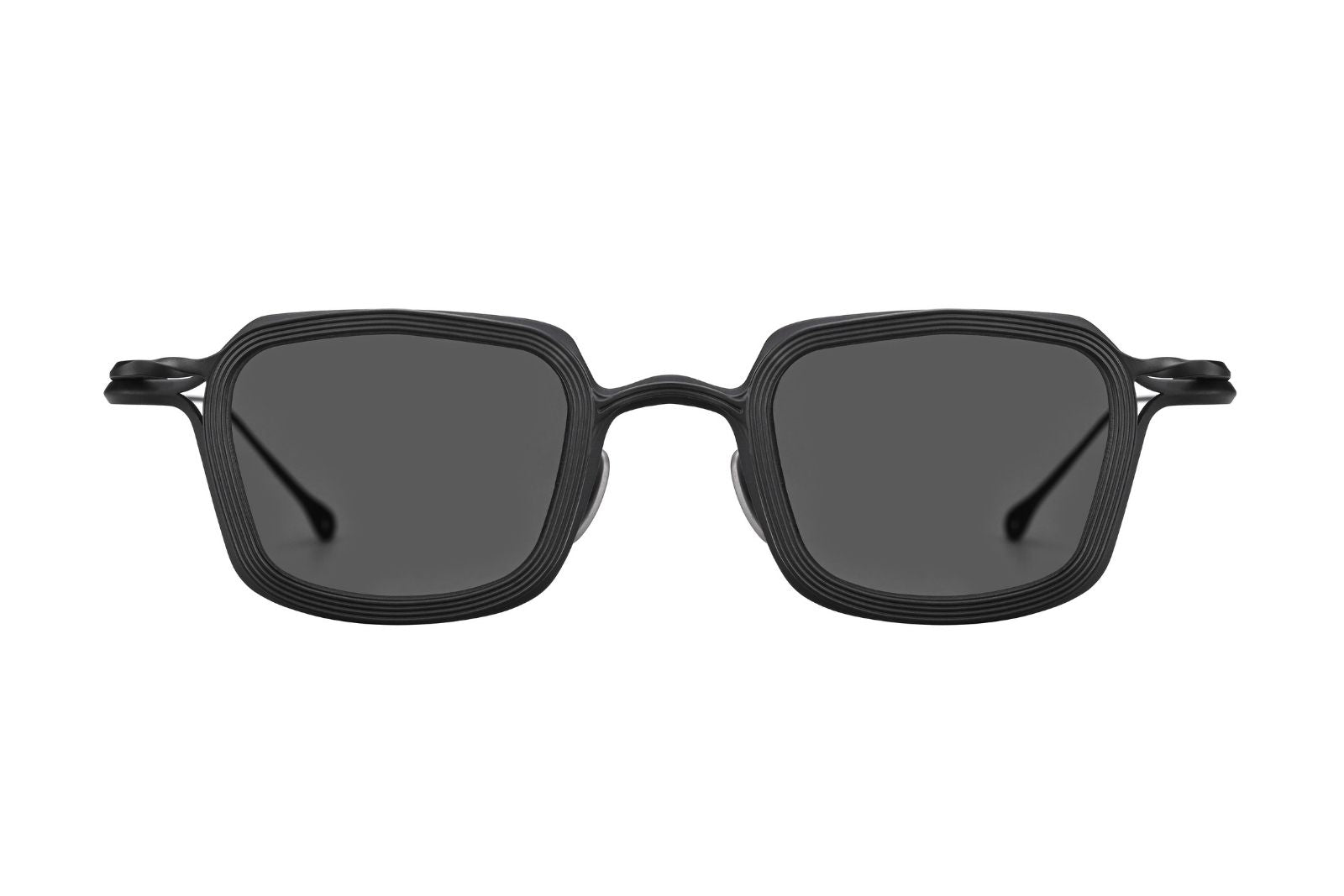 Rigards RG2004TVA - Black & Titanium x Black Clip Sunglasses