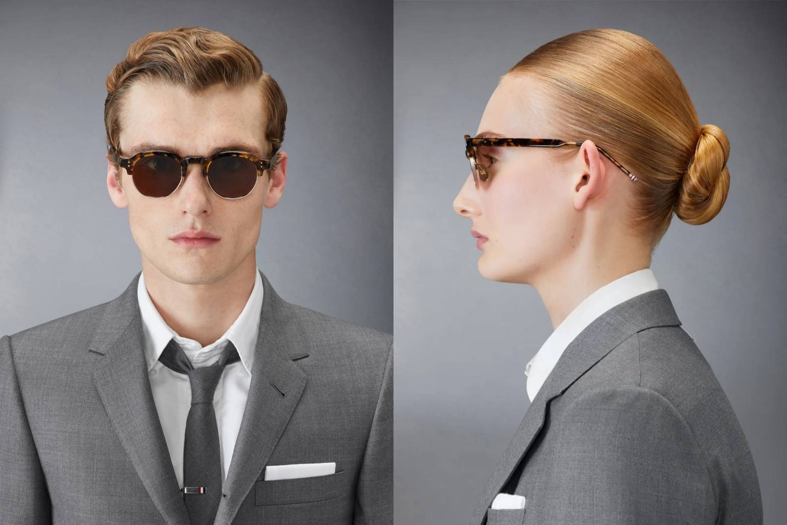 Thom Browne 920A - 205 Sunglasses on Model